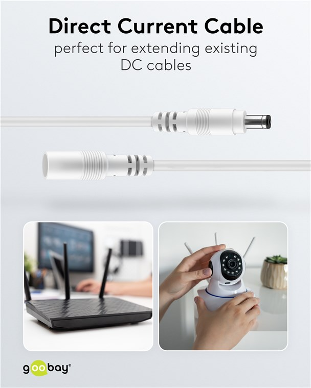 Kabel prodlužovací DC GOOBAY 76674 1,5m