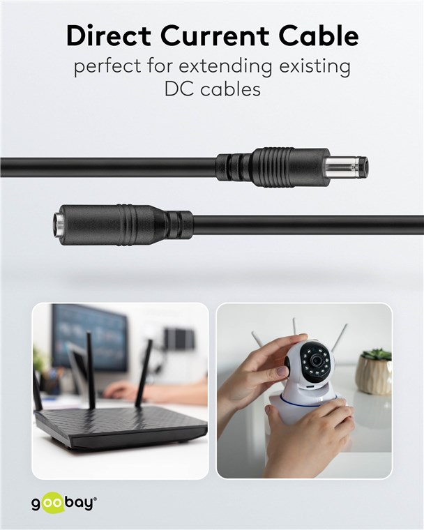 Kabel prodlužovací DC GOOBAY 71399 3m