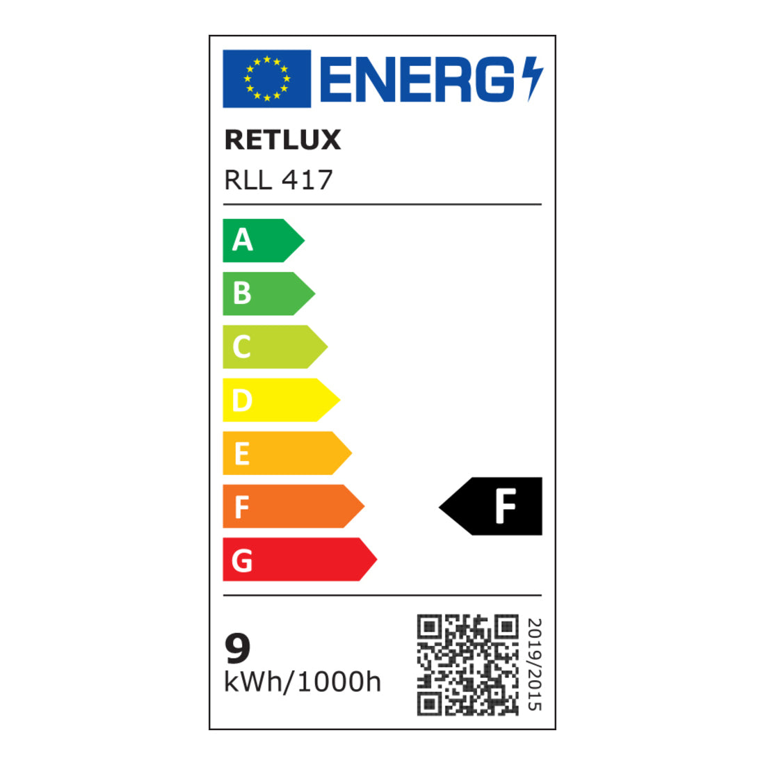 Žárovka LED GU10 9W bílá teplá RETLUX RLL 417