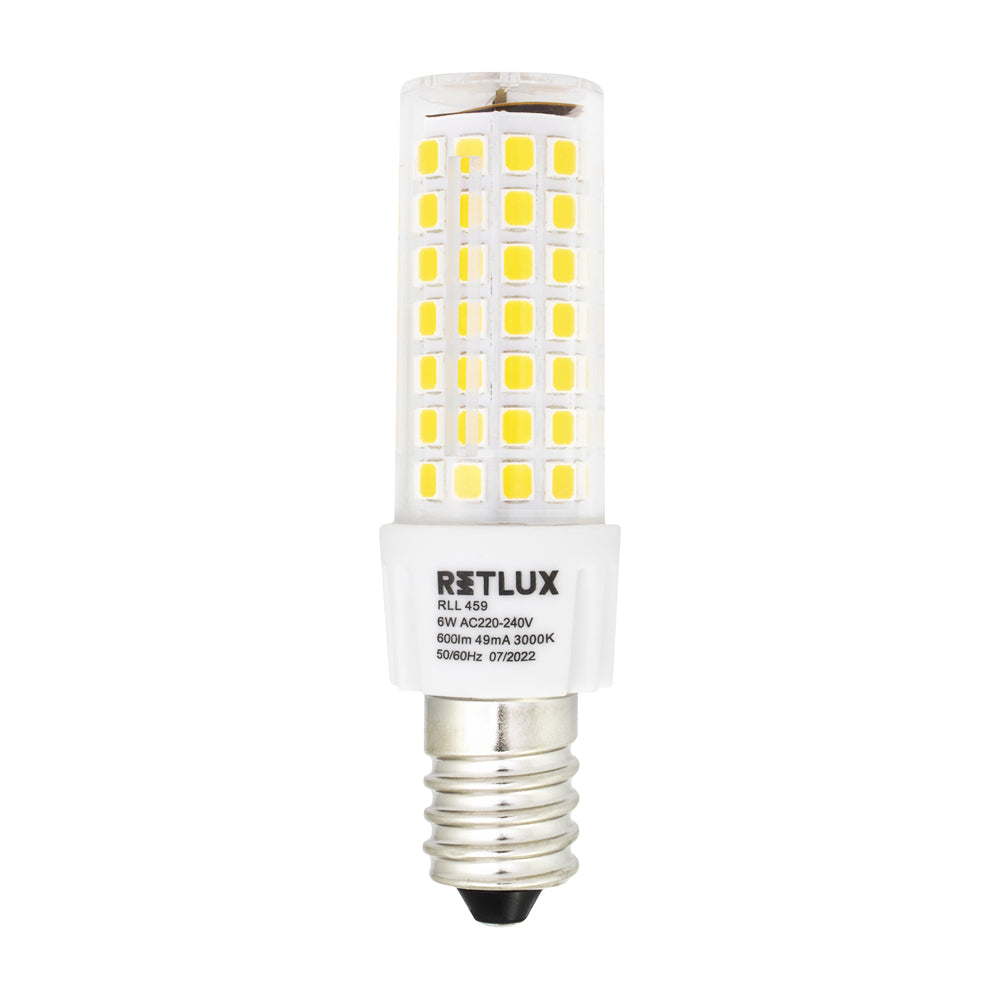 Žárovka LED E14 6W bílá teplá RETLUX RLL 459