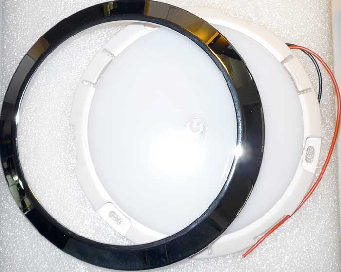 LED podhledové světlo do karavanu s dotykovým vypínačem 12-24V - 15cm