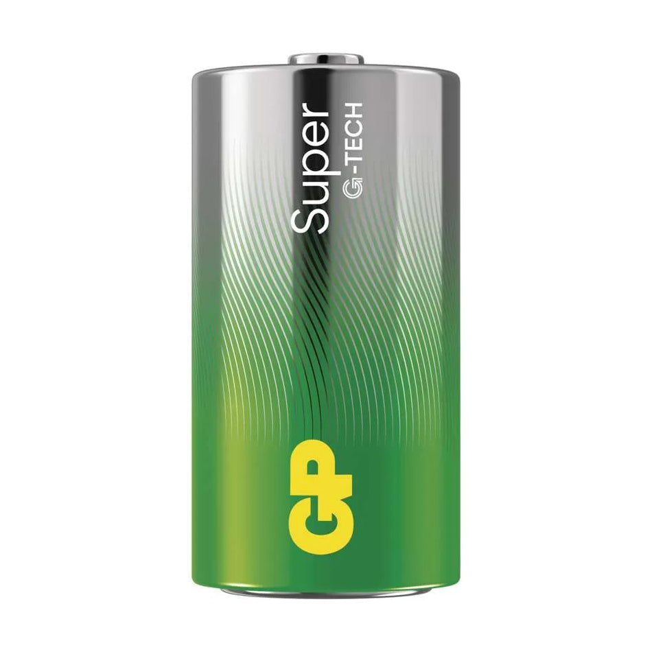 Baterie C (R14) alkalická GP Super 2ks / shrink
