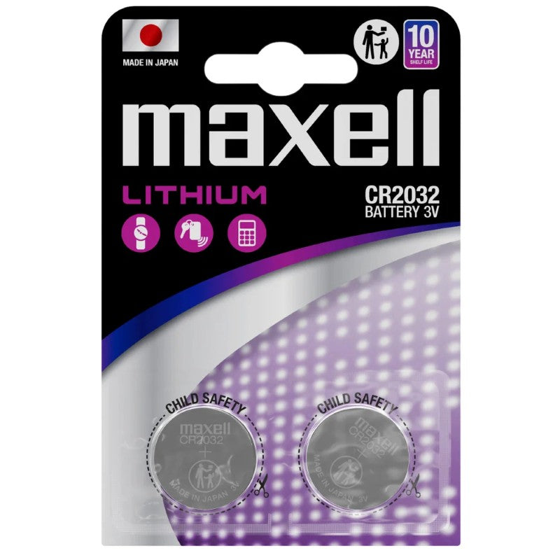 Baterie CR2032 MAXELL lithiová 2ks / blistr
