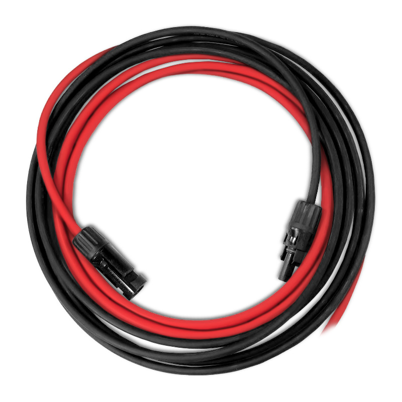 Solární kabel 6mm2, červený+černý s konektory MC4, 10m