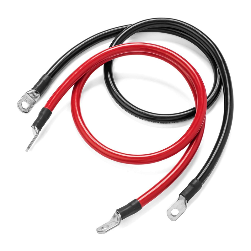 Propojovací kabely pro baterie 60cm 4 AWG (červený+černý)