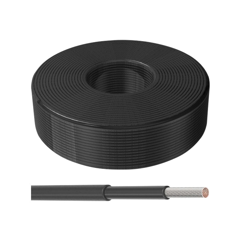 Solární kabel 6mm2, černý, 100m