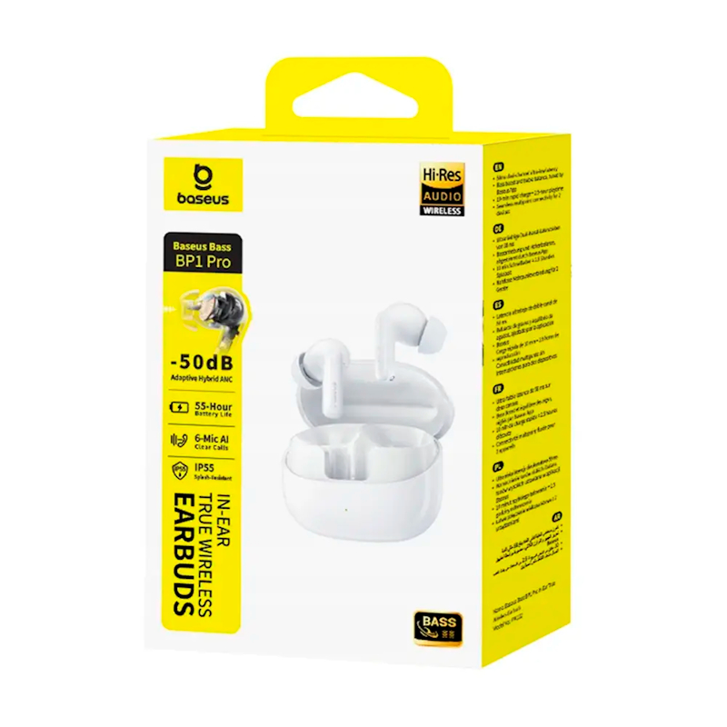 Sluchátka Bluetooth BASEUS Bass BP1 Pro White