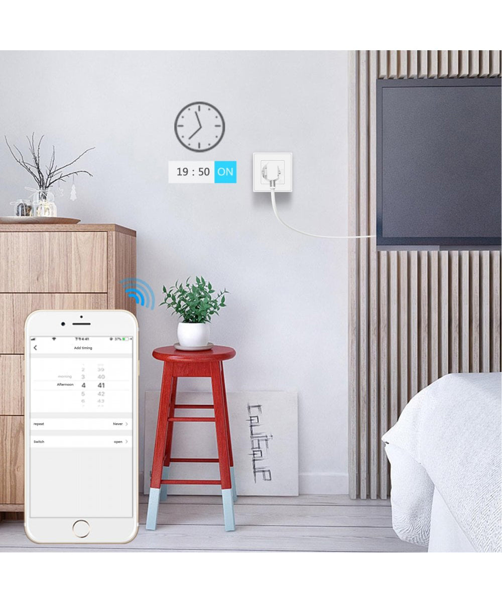 Smart zásuvka WOOX R4054 WiFi Tuya - do zdi