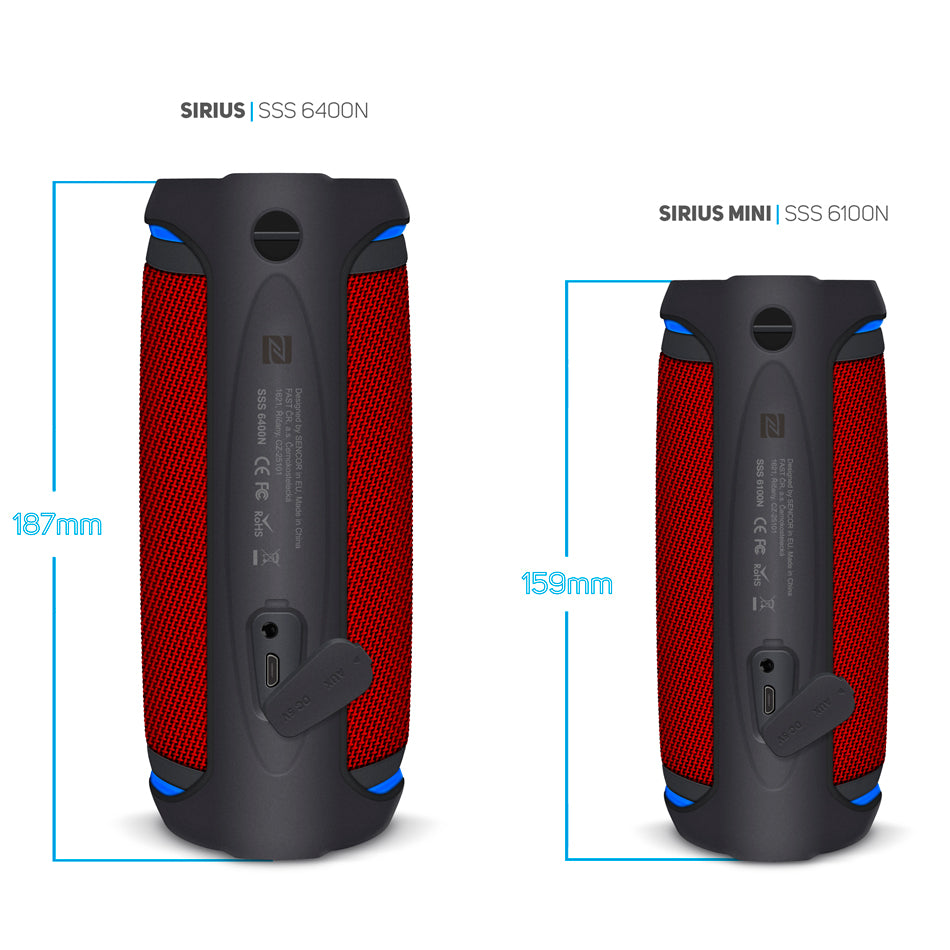 Reproduktor Bluetooth SENCOR SSS 6400N Sirius Red