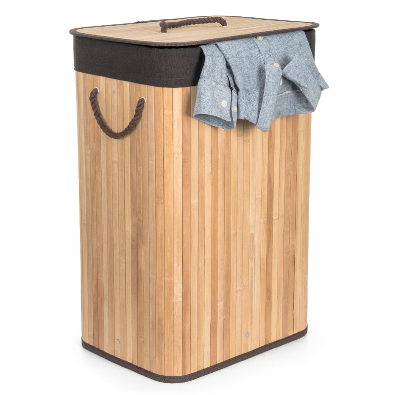 Koš prádelní G21 Bambus 72l Brown