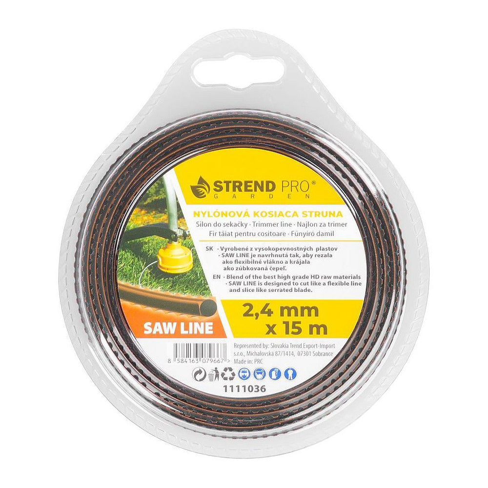 Struna SawLine STREND PRO 1111036 2,4mm 15m zoubkovaná