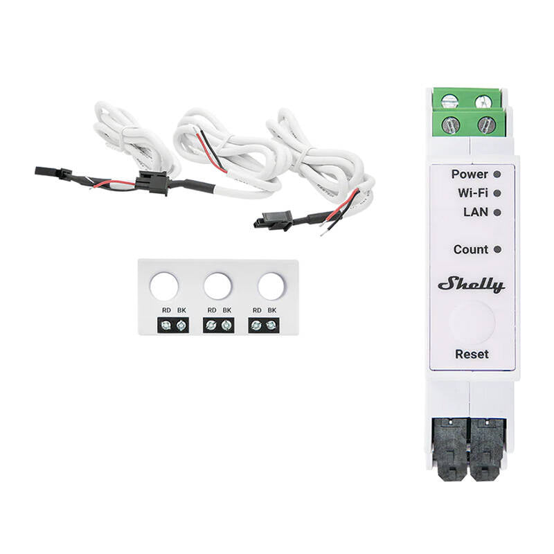 Smart měřič spotřeby SHELLY Pro 3EM-3CT63 WiFi
