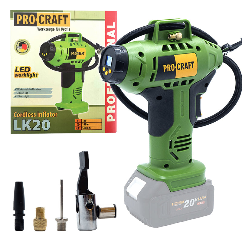 Kompresor AKU PROCRAFT LK20 bez akumulátoru