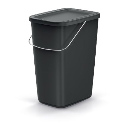 Koš odpadkový COMPACTA Q FLAP BASIC černý 12l