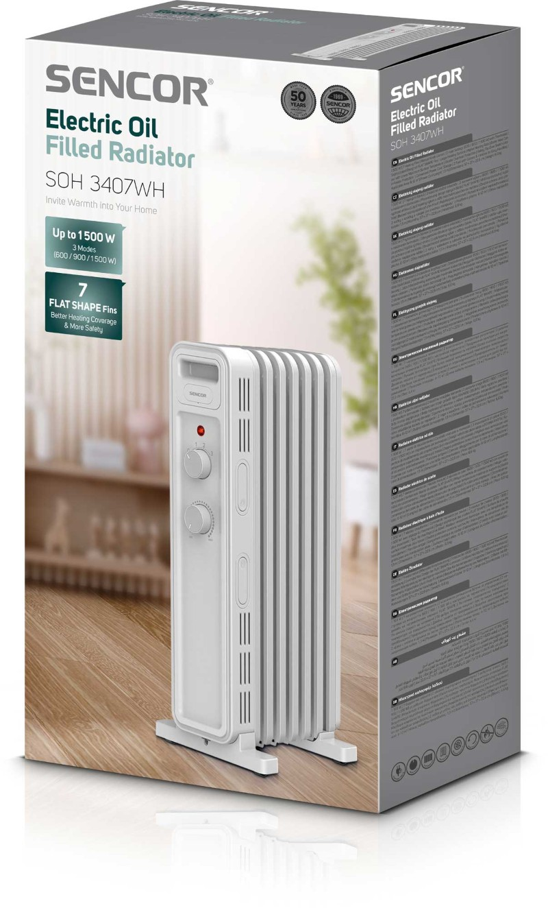 Radiátor olejový SENCOR SOH 3407WH