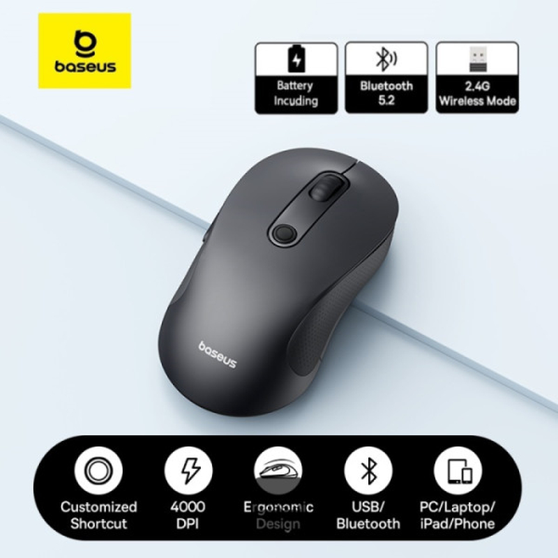 Myš bezdrátová BASEUS F02 Black