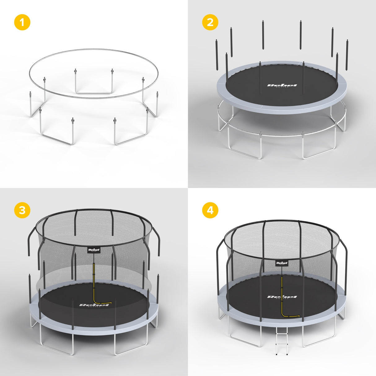 Trampolína REBEL RBA-8005 457cm
