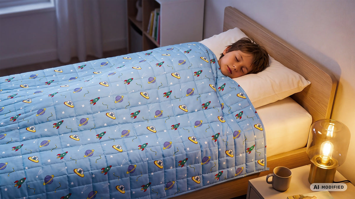 Zátěžová deka pro děti REBEL RBY-2002-5, 5 kg,100x150 cm