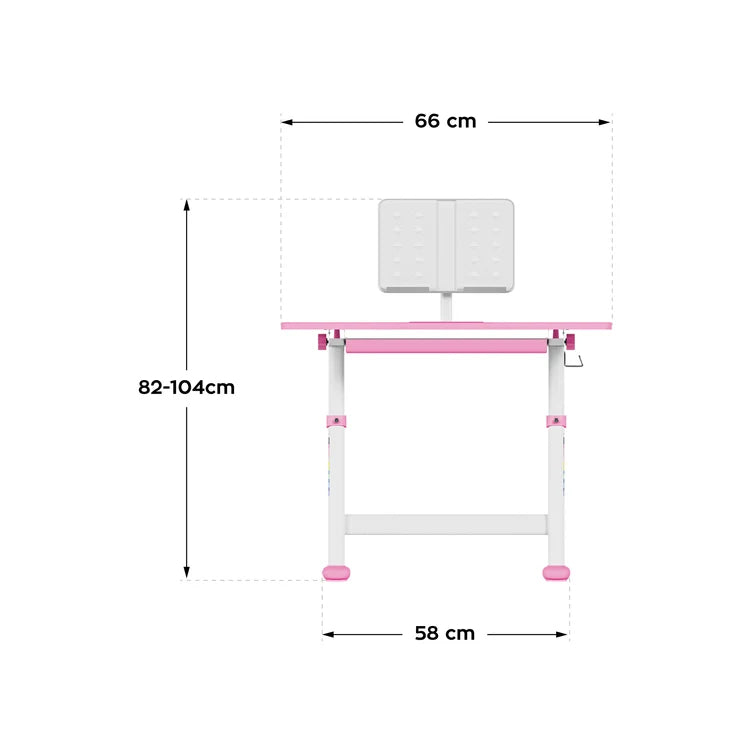 Ergonomický stůl MARK ADLER Study 3.0 Pink 66 cm