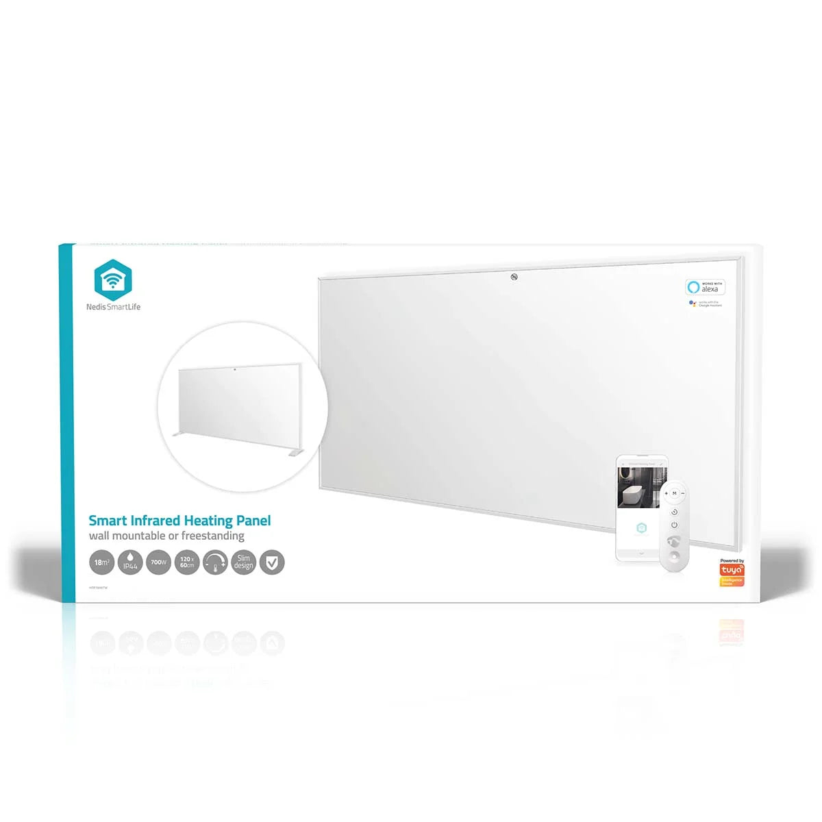 Smart Infračervený topný panel NEDIS HTIP700WTW