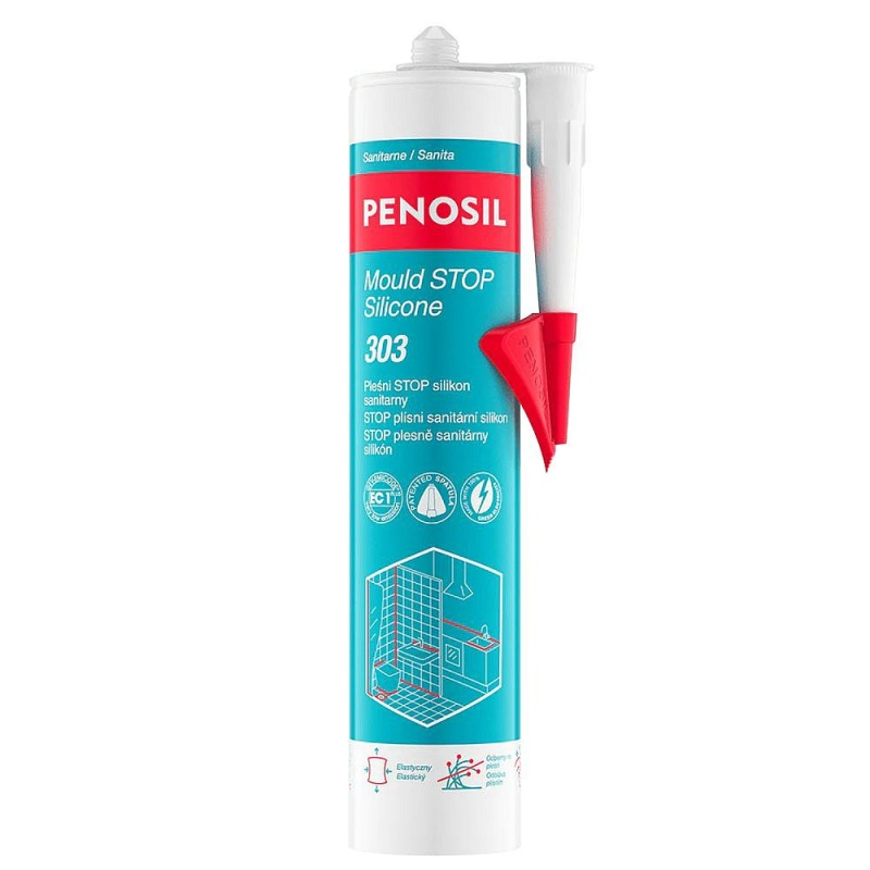 Silikon sanitární PENOSIL303 Stop plísni transparentní 280ml