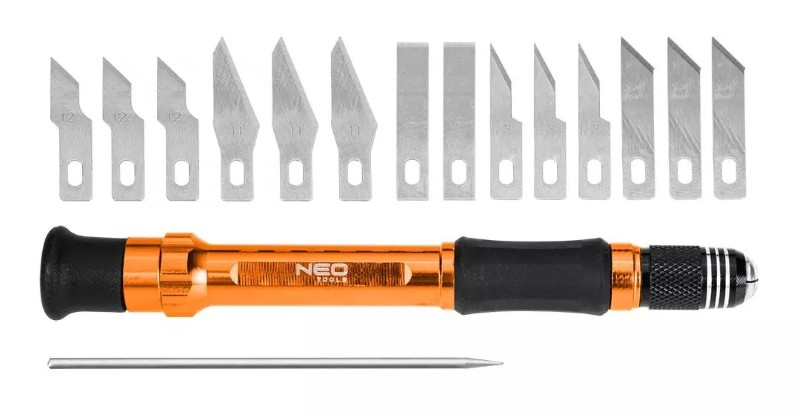 Sada přesných nožů NEO TOOLS 63-023 14ks