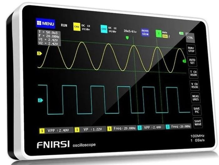 Osciloskop FNIRSI 1013D s dotykovým 7" TFT LCD displejem