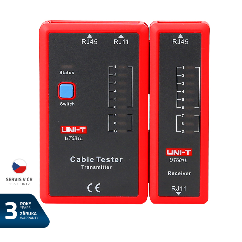 Tester kabelu UNI-T UT681L (RJ45, RJ11)
