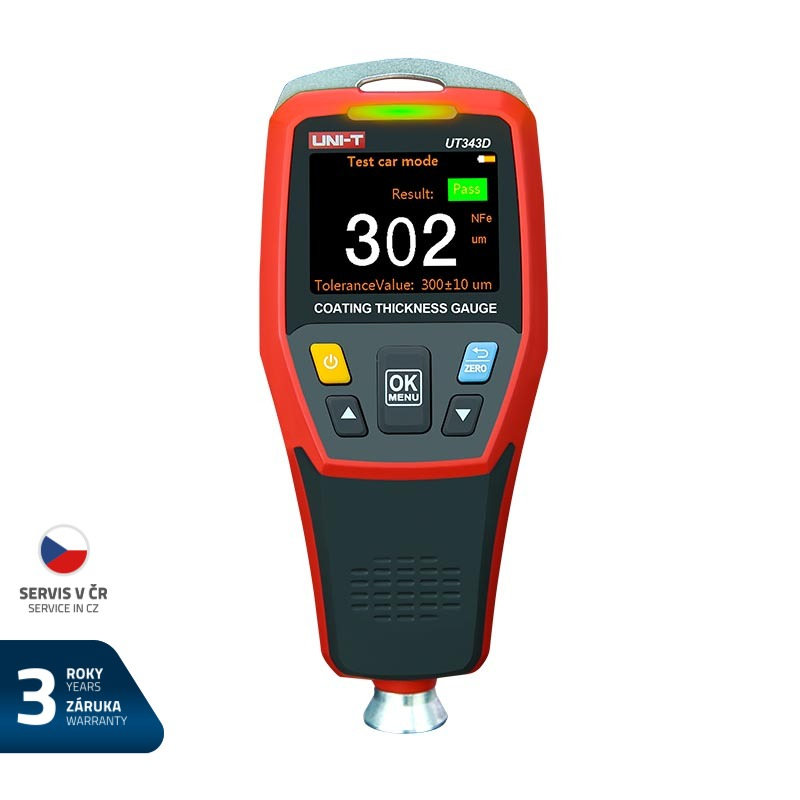 Tester tloušťky laku UNI-T UT343D