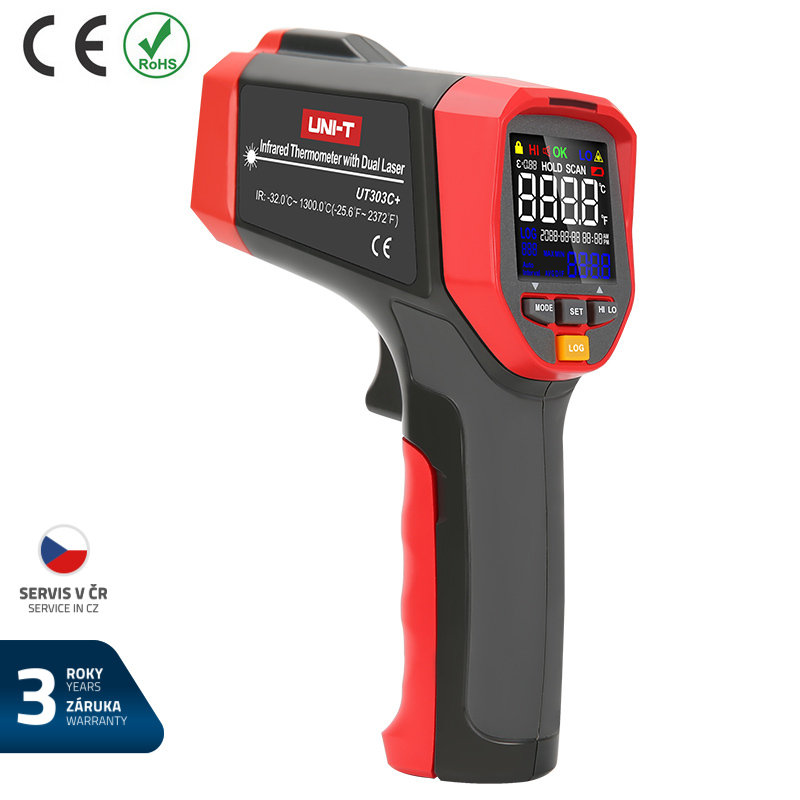 Teploměr bezkontaktní UNI-T UT303C+