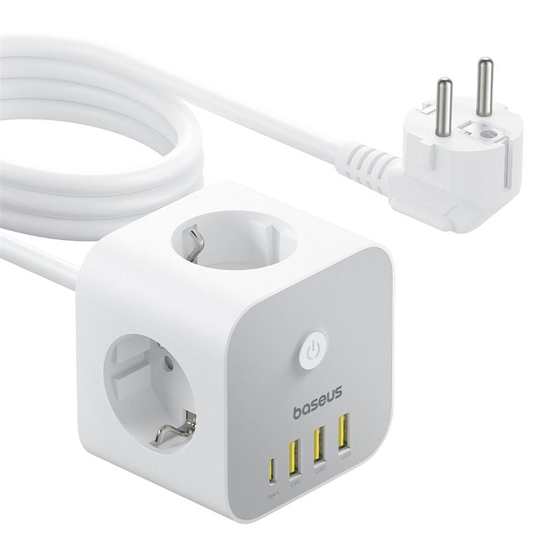 Prodlužovací kabel BASEUS PowerCombo Cube White 1,5m