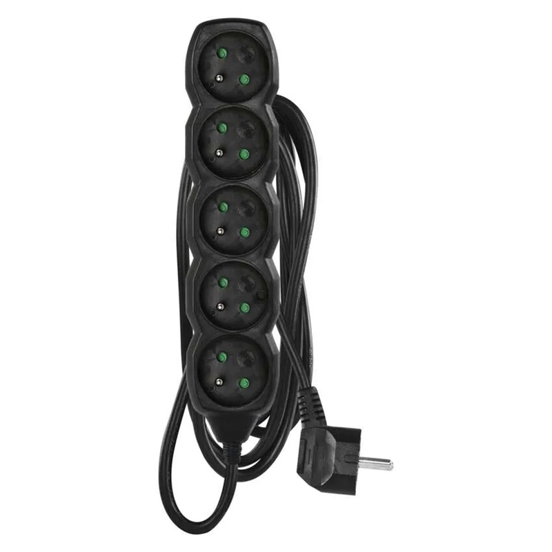Prodlužovací přívod 5 zásuvek 2m EMOS PC0512