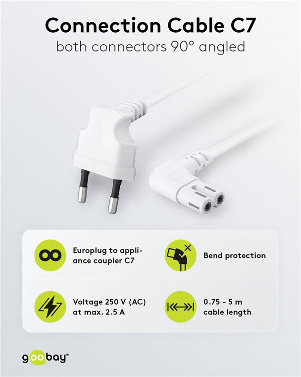 Kabel napájecí GOOBAY 97345 0,75m