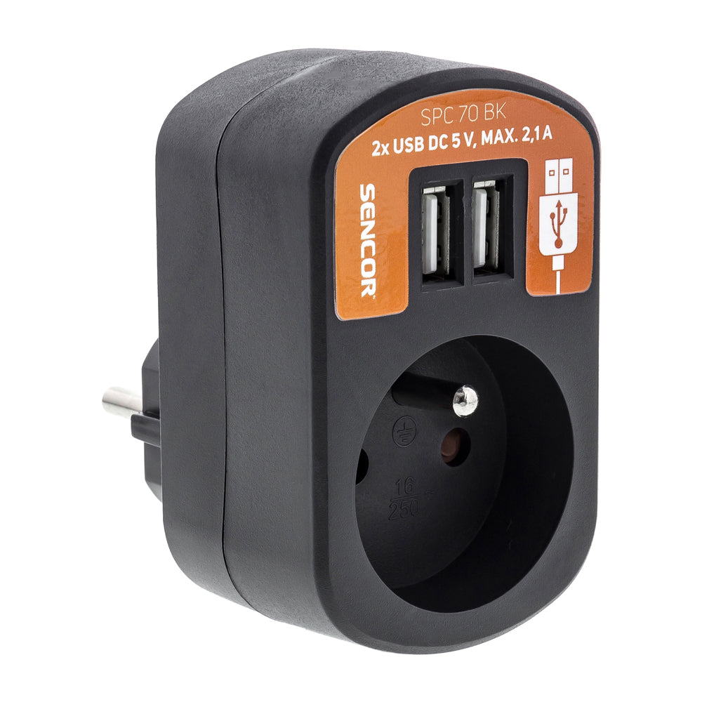 Zásuvka RETLUX RPC 70 Black