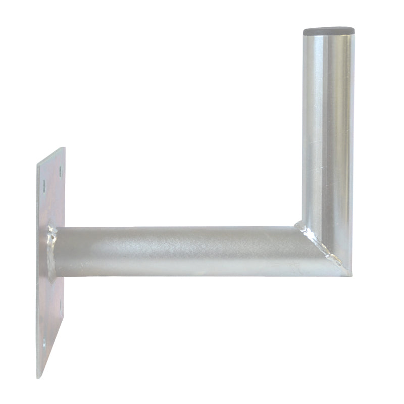 Anténní držák 25cm na zeď se základnou, trubka 42/2mm, výška 16cm