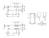 Relé 12V 8A/250VAC  2x přep.  RELEF4052-12