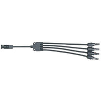 Kabel TIPA MC4 rozbočení 1x konektor/ 4x zdířka 30cm