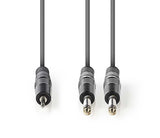Kabel Jack 3,5mm konektor/2x Jack 6,35mm konektor 3m NEDIS COTH23200GY30