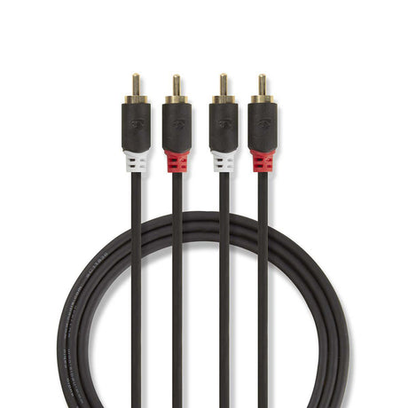 Kabel 2x Cinch konektor/2x Cinch konektor 5m NEDIS CABW24200AT50