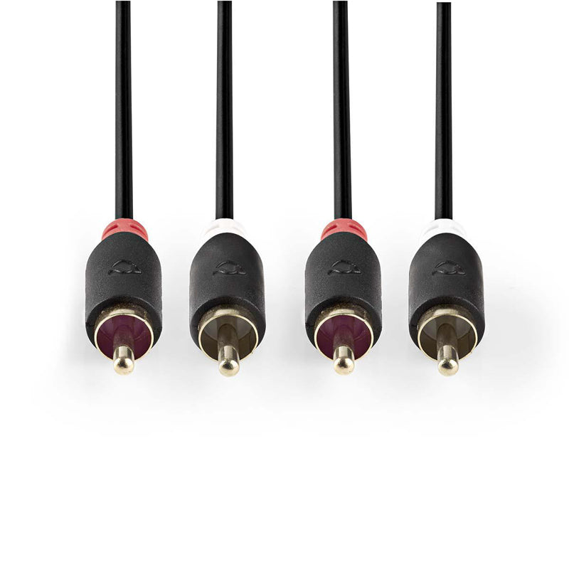 Kabel 2x Cinch konektor/2x Cinch konektor 5m NEDIS CABW24200AT50