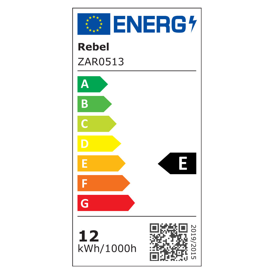 Žárovka LED E27 12W A60 bílá studená REBEL ZAR0513