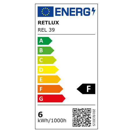 Žárovka LED E14 6W R50 bílá teplá RETLUX REL 39 4ks