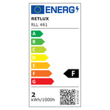 Žárovka LED G9 2W bílá teplá RETLUX RLL 461