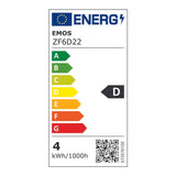 Žárovka Filament LED E27 3,4W Mini Globe bílá teplá EMOS ZF6D22