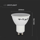 Žárovka LED GU10 4,5W SPOT bílá přírodní V-TAC VT-1975