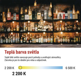 Žárovka LED E14 2,5W svíčka bílá teplá EMOS Z53012 Vintage