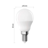 Žárovka LED E14 2,5W Classic Mini Globe bílá teplá EMOS ZQ1D11