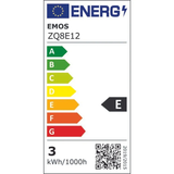 Žárovka LED GU10 3W MR16 bílá teplá EMOS ZQ8E12