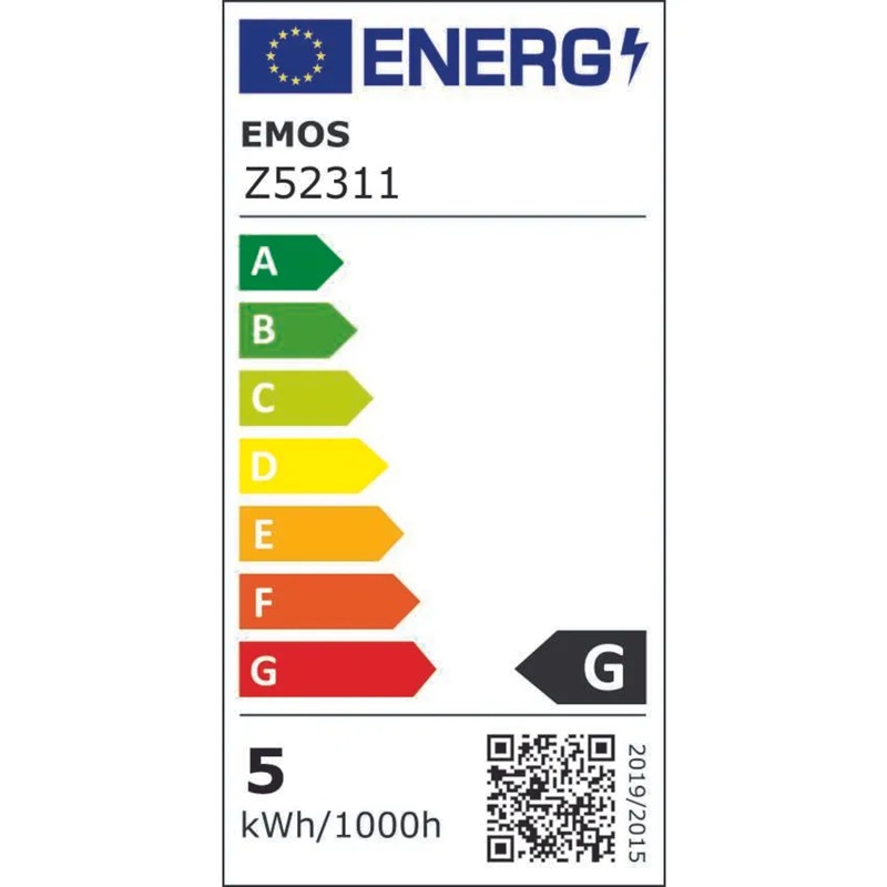 Žárovka DECO SMOKED LED E27 4,5W flame EMOS Z52311
