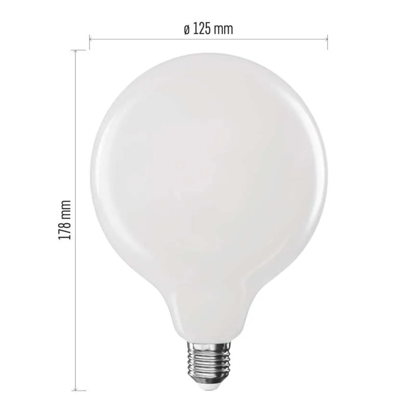 Žárovka Filament LED E27 11W G125 bílá přírodní EMOS ZF2D63 (100W)